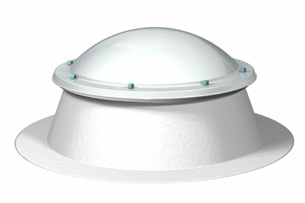 Lichtkuppel ø 60 cm mit Aufsatzkranz